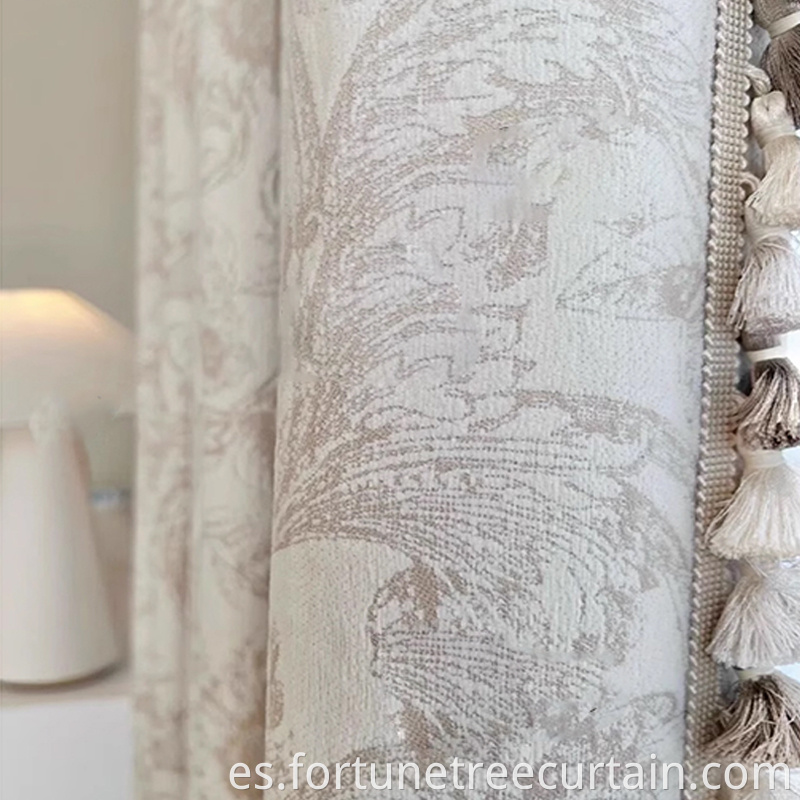 Thick Textured Jacquard Curtain Fabric